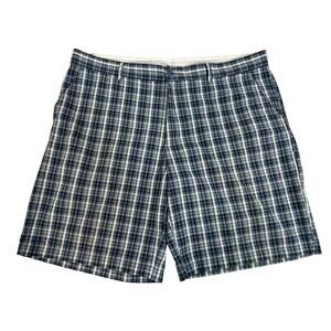 Men's Blue Plaid Shorts